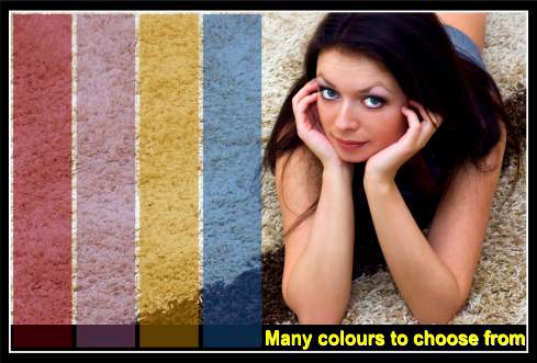 Carpet dyeing colour options